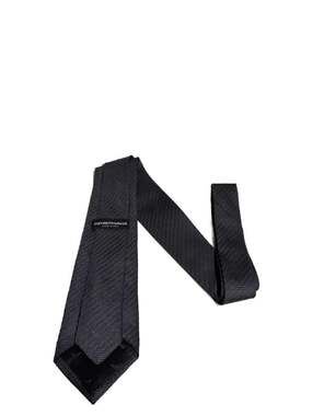 Emporio Armani Made in Italy Pure Silk Micro-Textured Tie